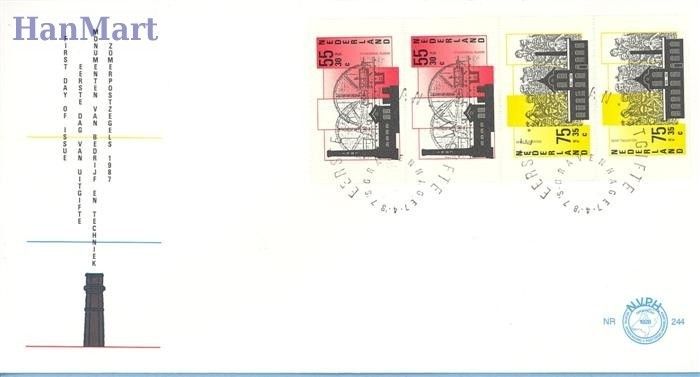 Znaczek Holandia 1987 FDC
