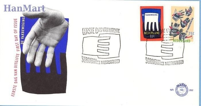 Znaczek Holandia 1989 Mi 1358-1359 FDC