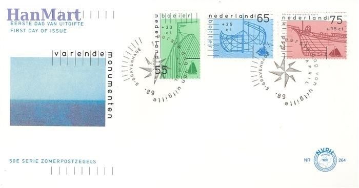 Znaczek Holandia 1989 Mi 1361a-1363a FDC
