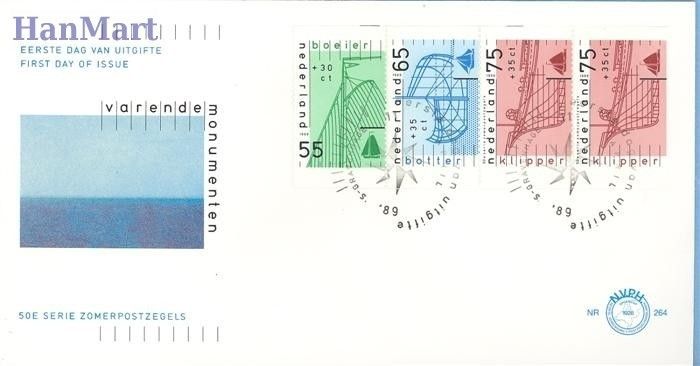 Znaczek Holandia 1989 Mi 1361c-1363e FDC
