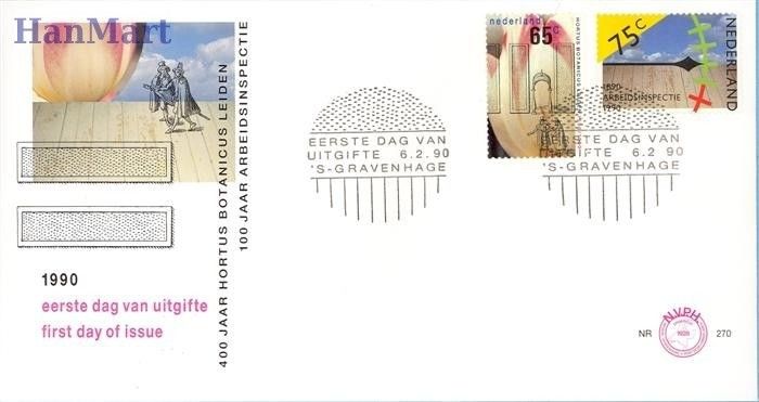 Znaczek Holandia 1990 Mi 1375-1376 FDC