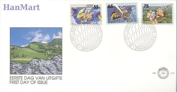 Znaczek Holandia 1991 Mi 1396-1398 FDC