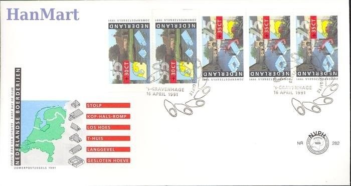 Znaczek Holandia 1991 FDC