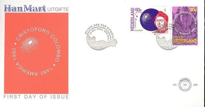 Znaczek Holandia 1992 Mi 1441-1442 FDC