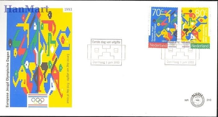 Znaczek Holandia 1993 Mi 1479-1480 FDC