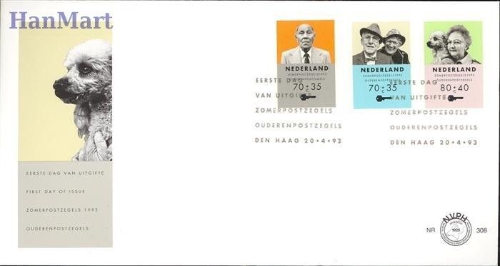 Znaczek Holandia 1993 Mi 1474-1476 FDC