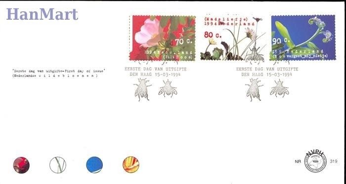 Znaczek Holandia 1994 Mi 1504-1506 FDC
