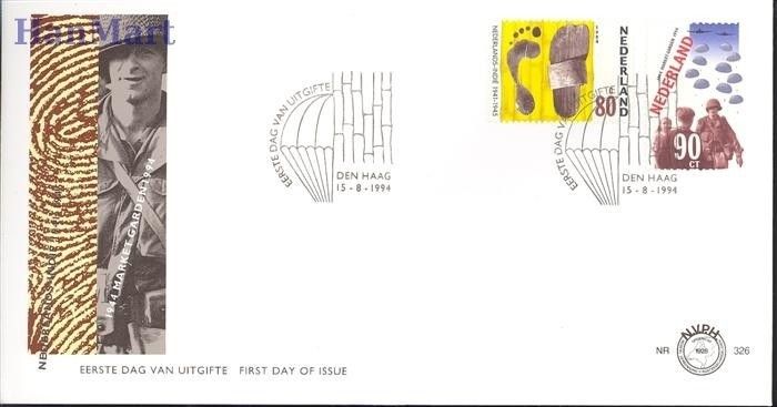 Znaczek Holandia 1994 Mi 1520-1521 FDC