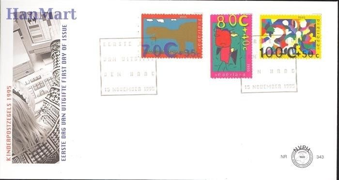 Znaczek Holandia 1995 Mi 1558-1560 FDC
