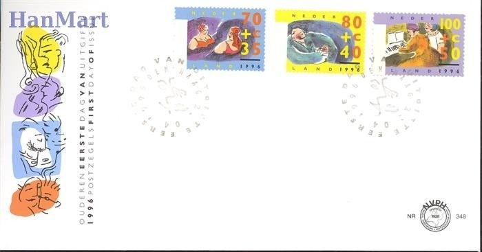 Znaczek Holandia 1996 Mi 1571-1573 FDC