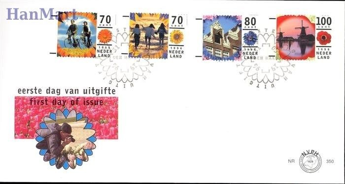 Znaczek Holandia 1996 Mi 1576-1579 FDC