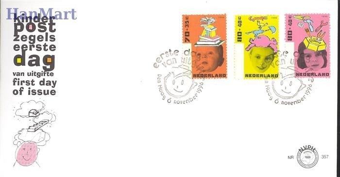 Znaczek Holandia 1996 Mi 1596-1598 FDC