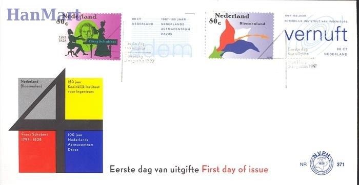 Znaczek Holandia 1997 Mi 1625-1628 FDC