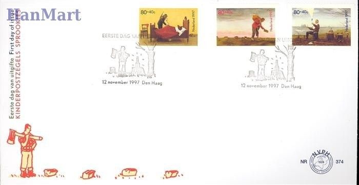 Znaczek Holandia 1997 Mi 1632-1634 FDC