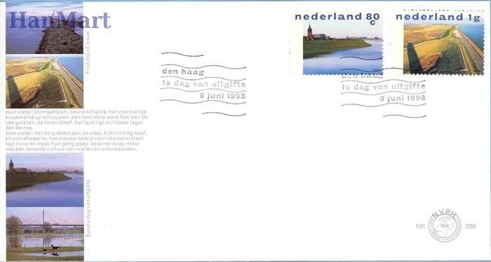 Znaczek Holandia 1998 Mi 1661-1662 FDC