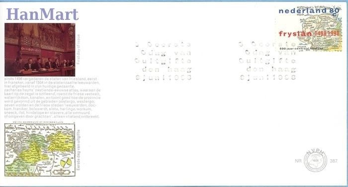Znaczek Holandia 1998 Mi 1660 FDC