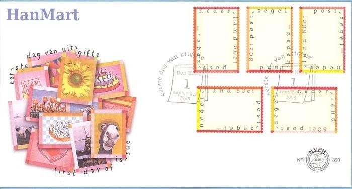 Znaczek Holandia 1998 Mi 1668-1672 FDC