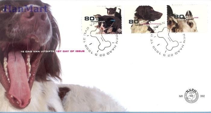 Znaczek Holandia 1998 Mi 1675-1677 FDC