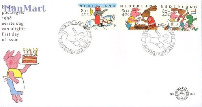 Znaczek Holandia 1998 Mi 1680-1682 FDC