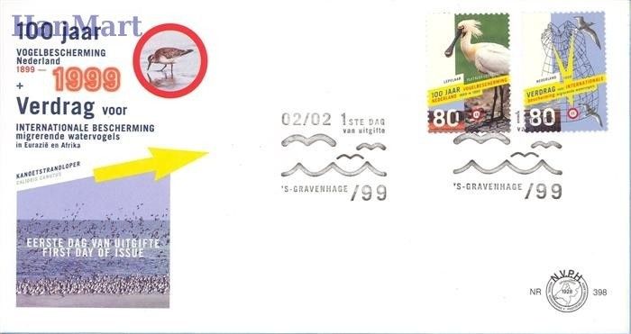 Znaczek Holandia 1999 Mi 1706-1707 FDC