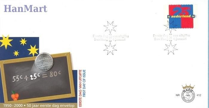 Znaczek Holandia 2000 Mi 1773 FDC