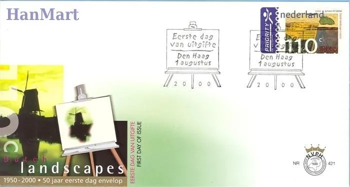 Znaczek Holandia 2000 Mi 1805-1806 FDC