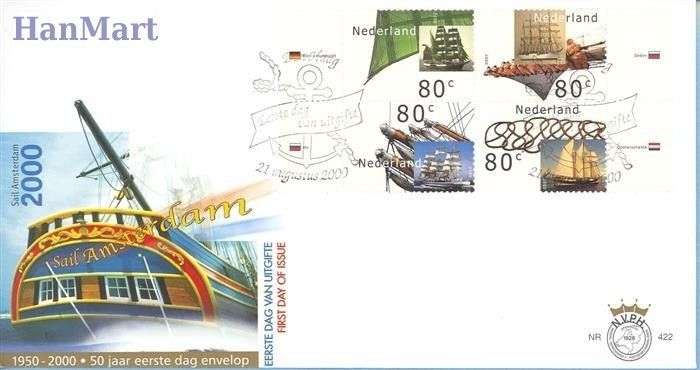 Znaczek Holandia 2000 Mi 1807-1816 FDC