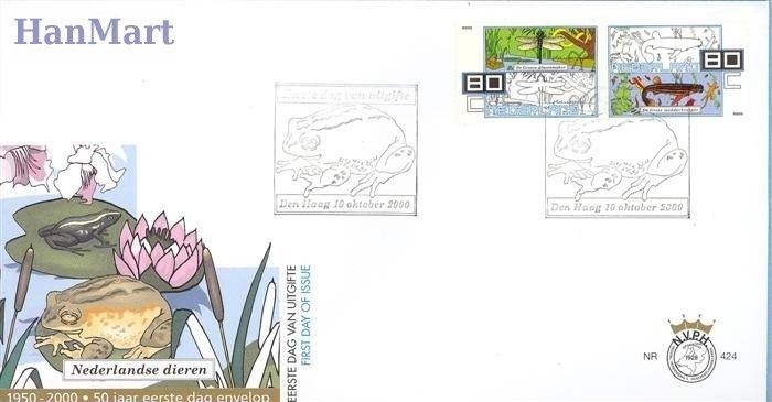 Znaczek Holandia 2000 Mi 1823-1824 FDC