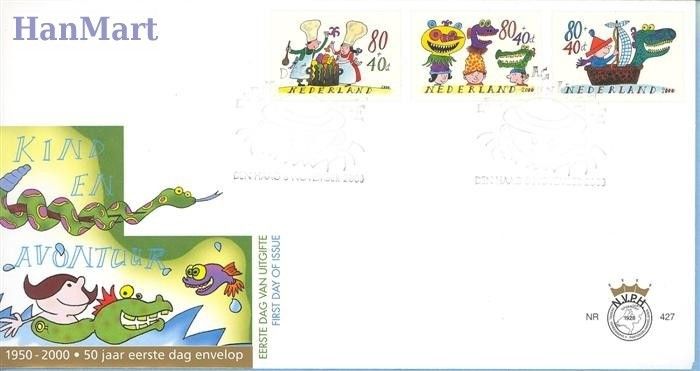 Znaczek Holandia 2000 Mi 1832-1834 FDC