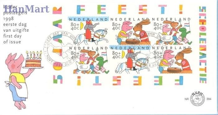 Znaczek Holandia 1998 Mi bl 58 FDC