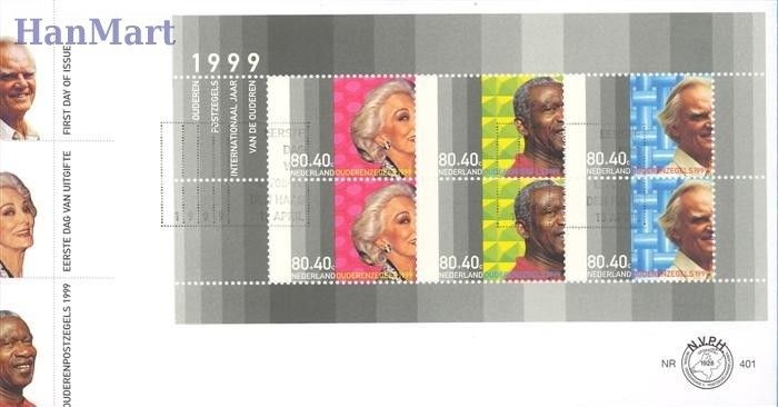 Znaczek Holandia 1999 Mi bl 59 FDC