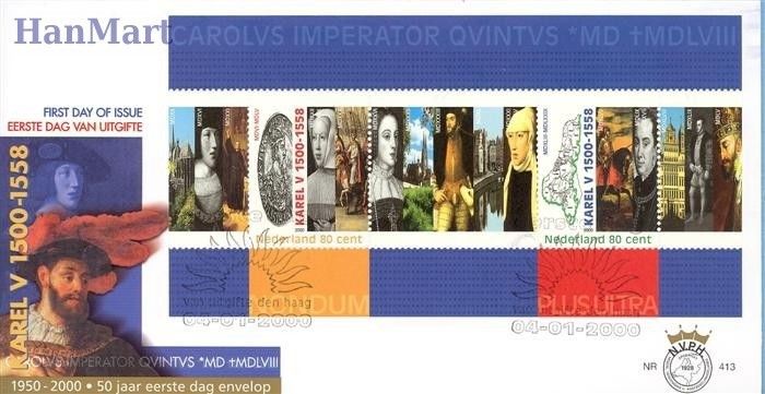 Znaczek Holandia 2000 Mi bl 63 FDC
