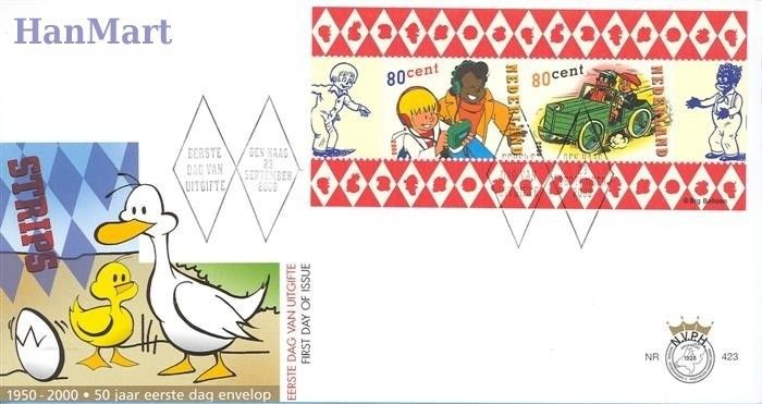 Znaczek Holandia 2000 Mi bl 65 FDC