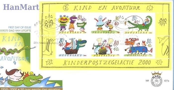 Znaczek Holandia 2000 Mi bl 67 FDC