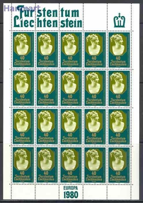 Znaczek Liechtenstein 1980 Mi ark 741-742 Czyste **