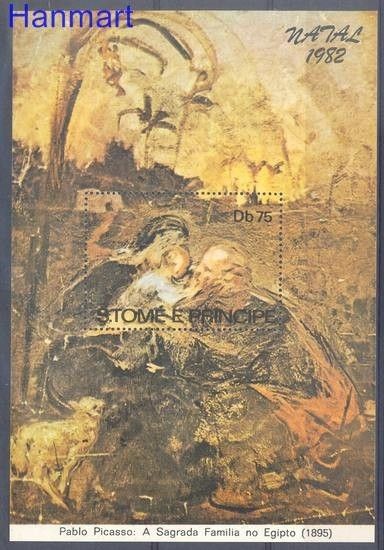 Znaczek Wyspy Św. Tomasza i Książęca 1982 Mi bl 106 Czyste **