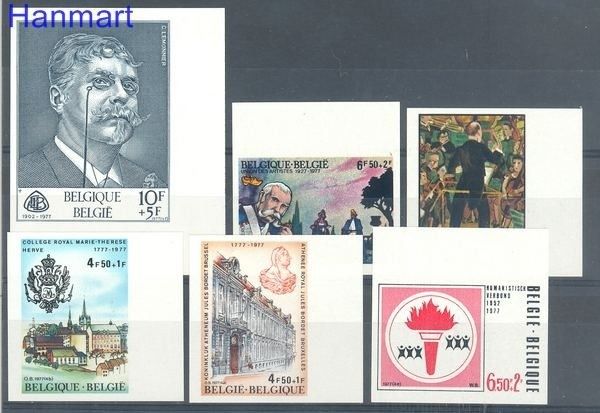 Znaczek Belgia 1977 Mi 1895-1900B Czyste **