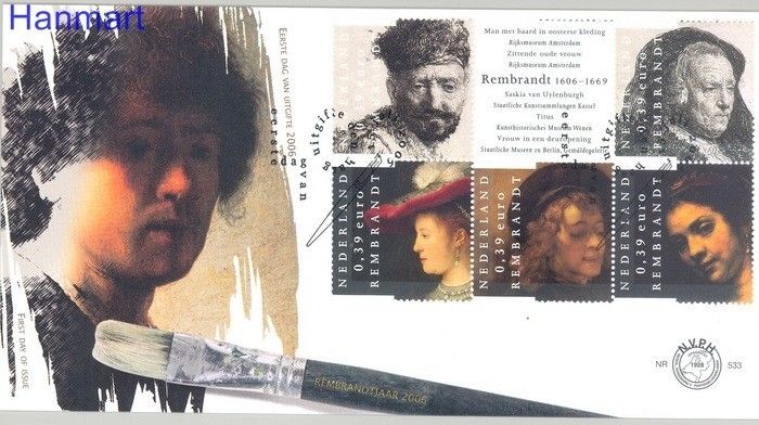 Znaczek Holandia 2006 Mi 2410-2414 FDC