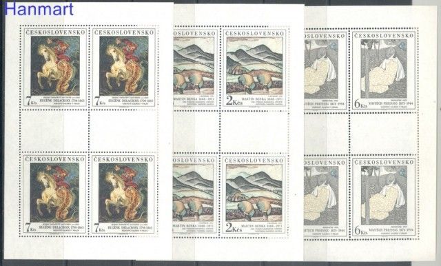 Znaczek Czechosłowacja 1988 Mi 2979-2981 Czyste **
