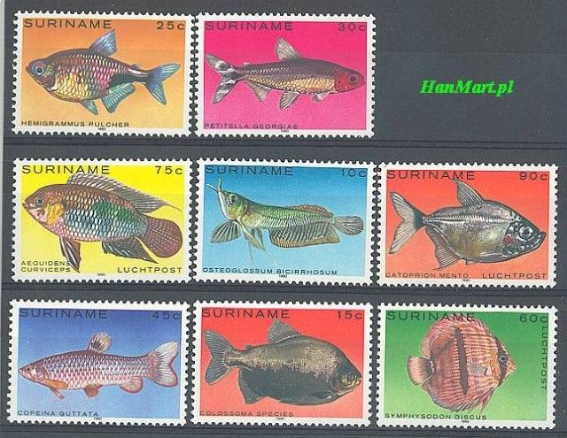 Znaczek Surinam 1980 Mi 910-917 Czyste **