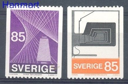 Znaczek Szwecja 1974 Mi 864-865 Czyste **