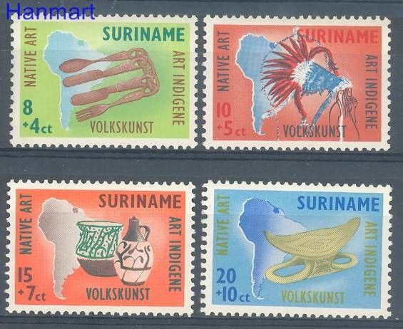 Znaczek Surinam 1960 Mi 371-374 Czyste **