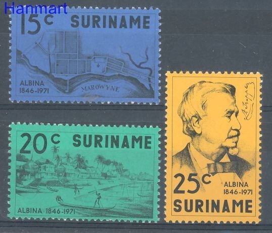 Znaczek Surinam 1971 Mi 613-615 Czyste **