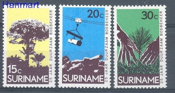 Znaczek Surinam 1972 Mi 643-645 Czyste **