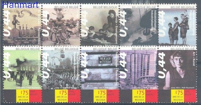 Znaczek Belgia 2005 Mi 3405-3414 Czyste **