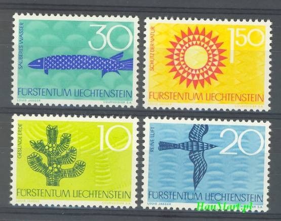 Znaczek Liechtenstein 1966 Mi 460-463 Czyste **