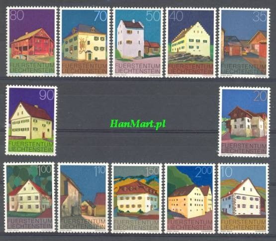 Znaczek Liechtenstein 1978 Mi 694-705 Czyste **