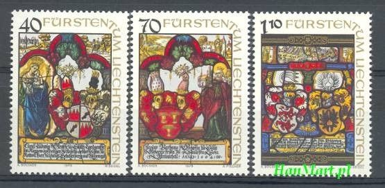 Znaczek Liechtenstein 1979 Mi 731-733 Czyste **