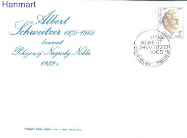 Znaczek Polska 1986 Mi 3050 Fi 2902 FDC