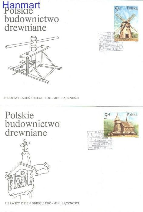 Znaczek Polska 1986 Mi 3060-3065 Fi 2912-2917 FDC